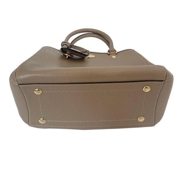 COACH - F34853 Beige Leather Tote Bag - Picture 4 of 8